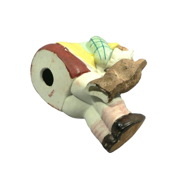 Bisque Boy Figurine Hand Painted matte finish with dog Japan - Picture 5 of 9